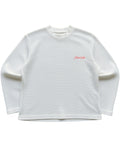 Off-white waffle knit oversized full-sleeve Front Design