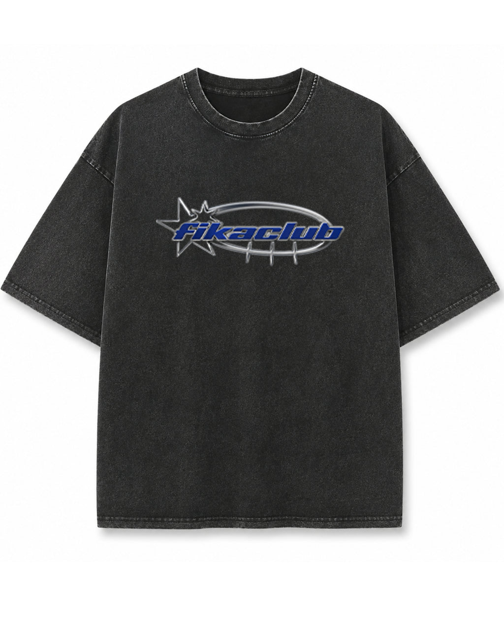 Vintage Fade Wash Oversized T-shirt Front Design