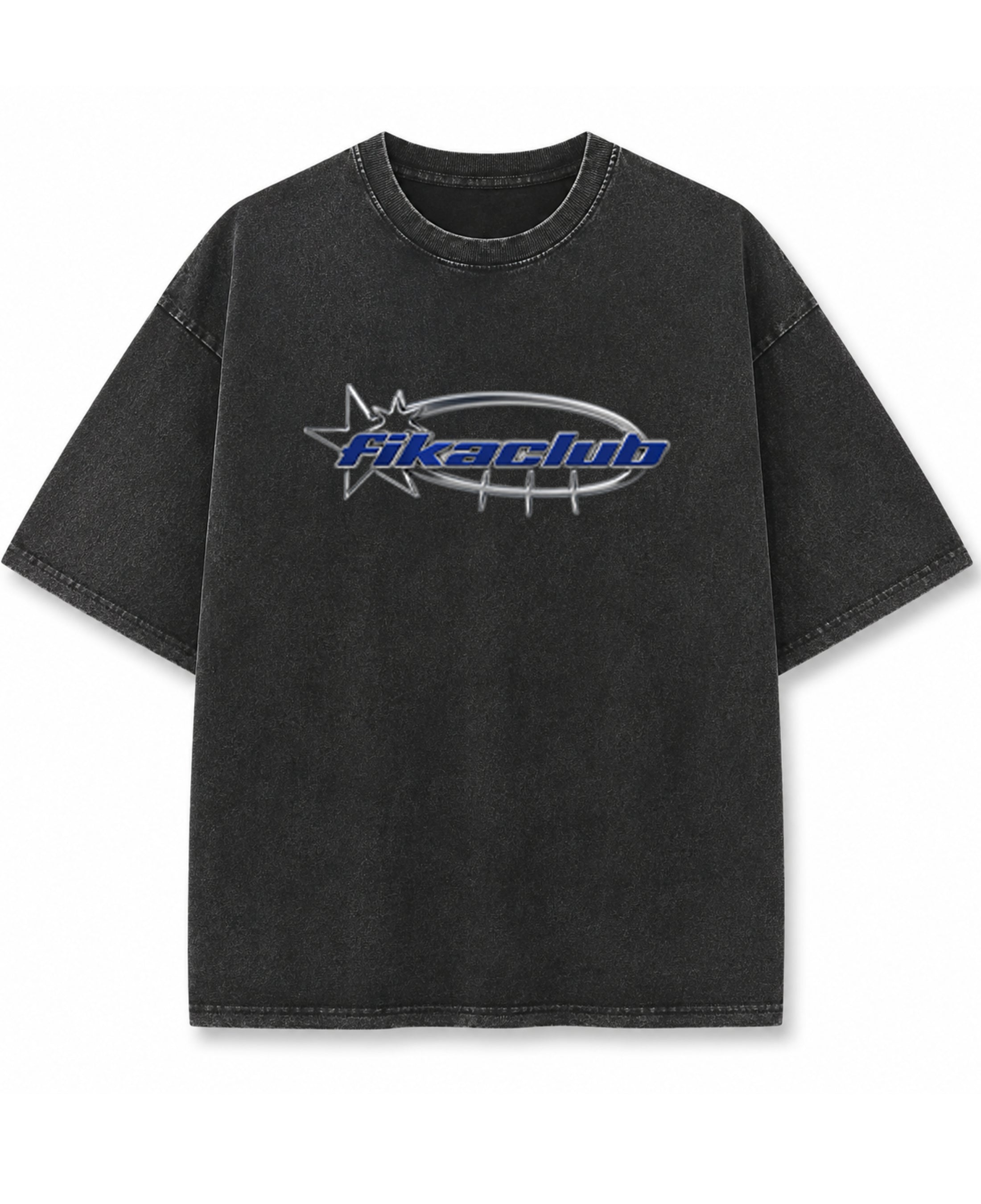 Vintage Fade Wash Oversized T-shirt Front Design